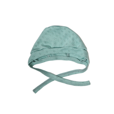 Чепчик Ажурная рибана Чуди Кидс 129124 полынь 01